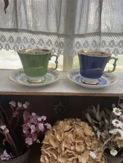 イギリス製 ROYAL ARDEN カップ＆ソーサー 2客 未使用品