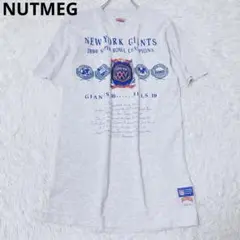 ナツメグ　Tシャツ　M グレー NYジャイアンツ NFL スーパーボウル　ロゴ