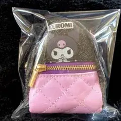 KUROMI スカーフ付き キラキラチャームリュック 小型ポーチ