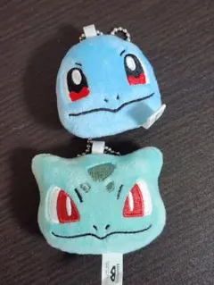 ポケットモンスター　フシギダネ　ゼニガメ ボールチェーン付フェイスマスコット