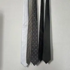 ネクタイ 5本セット ホワイト グレー ブラック ビンテージ