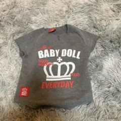 BABY DOLL グレー Tシャツ 80