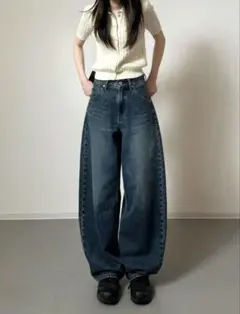 【mihoco様専用】バギーカーブジーンズ UNIQLO 67 23インチ
