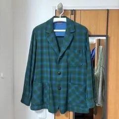50s PENDLETON Ombre Check Shirt Jacket