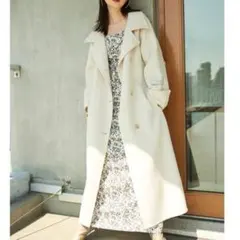 SNIDEL スナイデル ウロコカシミヤロングコート