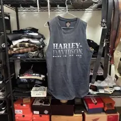 HARLEY-DAVIDSON ノースリーブカットソー ブラック M