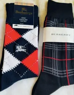 バーバリー　ソックス　レア　ヴィンテージ　2足セット