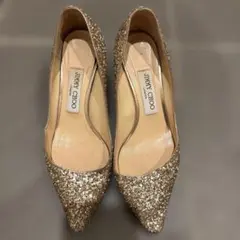 JIMMY CHOO グリッターパンプス36.5