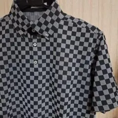 TORO チェック柄 半袖ポロシャツ
