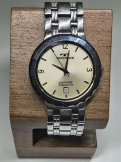 未稼働　TECHNOS クォーツ 腕時計 SAPPHIRE TUNGSTENのサムネイル