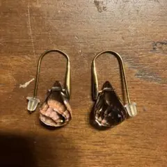 スワロフスキー　ドロップピアス