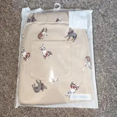 GU baby 犬柄サマナルパンツ 10分丈 90cm
