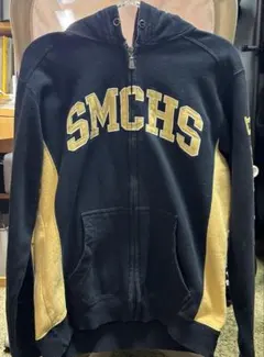 激レア　y2k champion SMCHS フルジッパーパーカー 黒/金