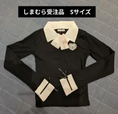 Lulu Amour 長袖カットソー ハートワッペン付き ブラック S