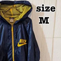 M 美品　Nike ナイロンパーカー ネイビー