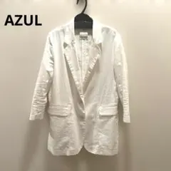 AZUL by moussy テーラードジャケット ホワイト Sサイズ　訳ありのサムネイル