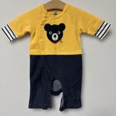 ミキハウス クマ刺繍ロンパース　70サイズ