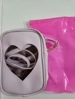 Sweet ３月号付録　マイメロディ&クロミ　　ハートクリアポシェット