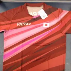 VICTAS 卓球ウェア ブラウン ピンク JPN