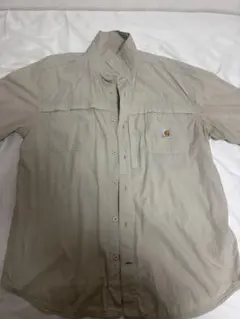 Carhartt ベージュ 半袖ワークシャツ XL