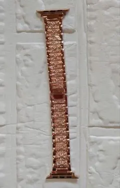 ラインストーン スマートウォッチ　ピンクゴールドバンド 42/44/45/49