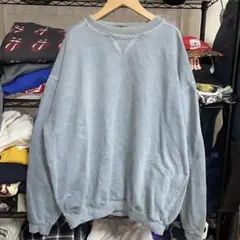 80s’-90s’カナダ製グッドフェード無地ライトブルー スウェット　グランジ