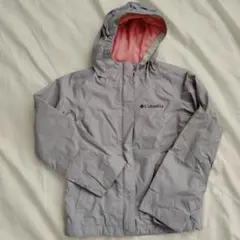 Columbia フード付きパーカー XS ライトグレー