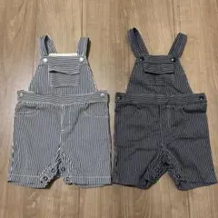 ベビー　サロペット　オーバーオール　80サイズ　双子