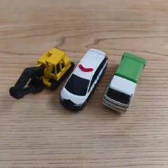 ミニカーセット ショベルカー パトカー ゴミ収集車