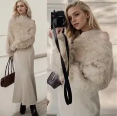 オフショル lumier esica 好きに ワンピース