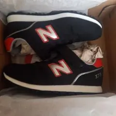 New Balance 373 黒/赤 スニーカー