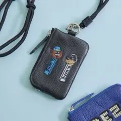 カードケース【PEZ×ear】牛革/カードケース/スマホショルダー ブラック系
