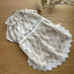 犬服　ハンドメイド　アンティークワンピース　S〜Mサイズのサムネイル