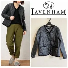 【美品】LAVENHAM アローズ別注 キルティングジャケット 38