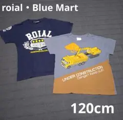 ※9月処分 2枚 ROIAL・BlueMart 120cm 半袖 Tシャツ