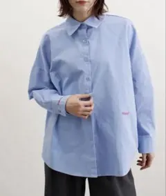ABYS 配色ロゴ刺繍オーバーサイズBIGシャツのサムネイル