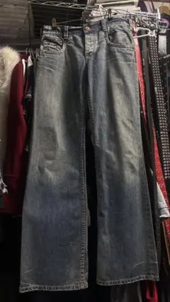 archive bootscut denim grunge y2k