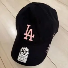 47 CLEAN UP LA Dodgers Pink ドジャーズ　キャップ