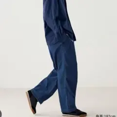 UNIQLO : C ワイド　デニム　パラシュート　パンツ　M