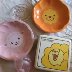 レアすぎるセット！　ミスド　ポンデライオン　フレンチウーラー　皿　弁当箱　レトロ