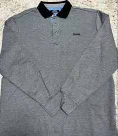 BOSS グレー ポロシャツ　新品未使用 新品未使用◇HUGO BOSS ヒューゴボス◇ポロシャツ◇ドット柄◇グレー