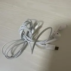 ホワイト USB-C 有線イヤホン