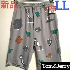 新品　トムとジェリー　トムジェリ　ハーフパンツ　ルームウェア　メンズLL