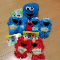 新品未使用❤️エルモクッキーモンスターマスコット❤おまけ付