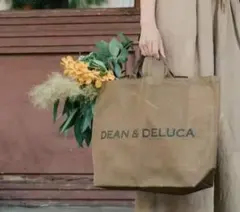 DEAN & DELUCA ブラウン トートバッグ