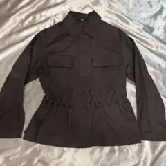 ★美品★UNIQLO:C ユニクロコットンブレンドドローストリングジャケット L