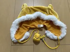 ディズニー　くまのプーさん　ファンキャップ　帽子　フード　ふわふわ　もこもこ
