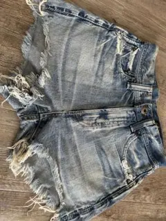 RODEO CROWNS デニムショートパンツ ダメージ加工のサムネイル