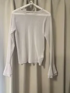 SLOBE IENA ラッフルスリーブチュールプルオーバー