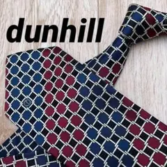 ✨極美品✨dunhill ネクタイ チェック ストライプ マルチカラー シルク